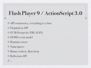 The Evolution of the Flash Platform | PDF