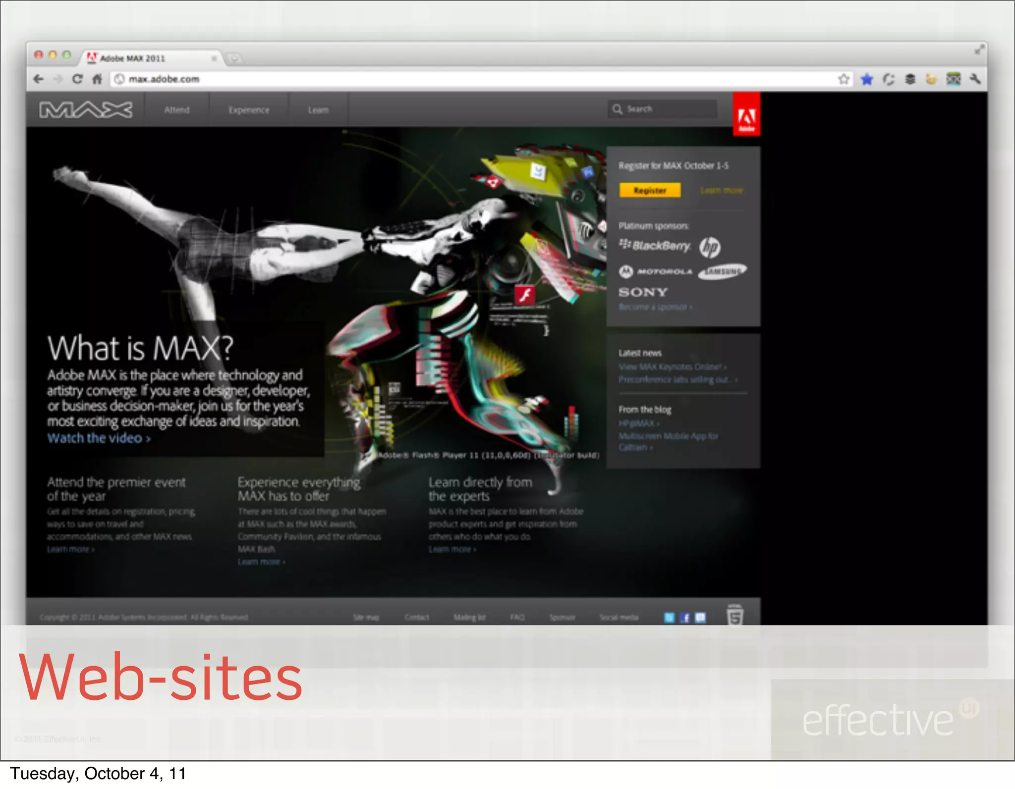 Web-sites
© 2011 EffectiveUI, Inc.



Tuesday, October 4, 11
 