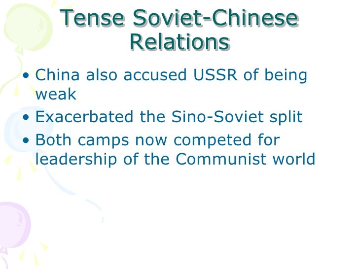 Sino soviet split essay
