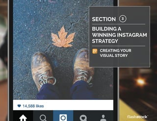 building a
winning instagram
strategy
3section
creating your
visual story
 