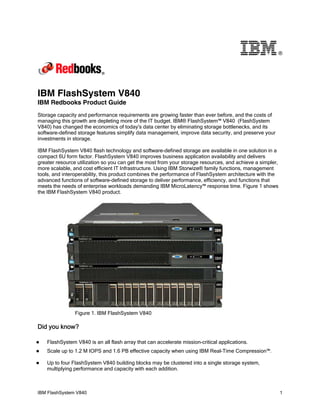 Flash System V840 Redbooks Product Guide