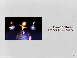 Flare3D Studio
                    デモンストレーション




orange-suzuki.com
                                   12
 