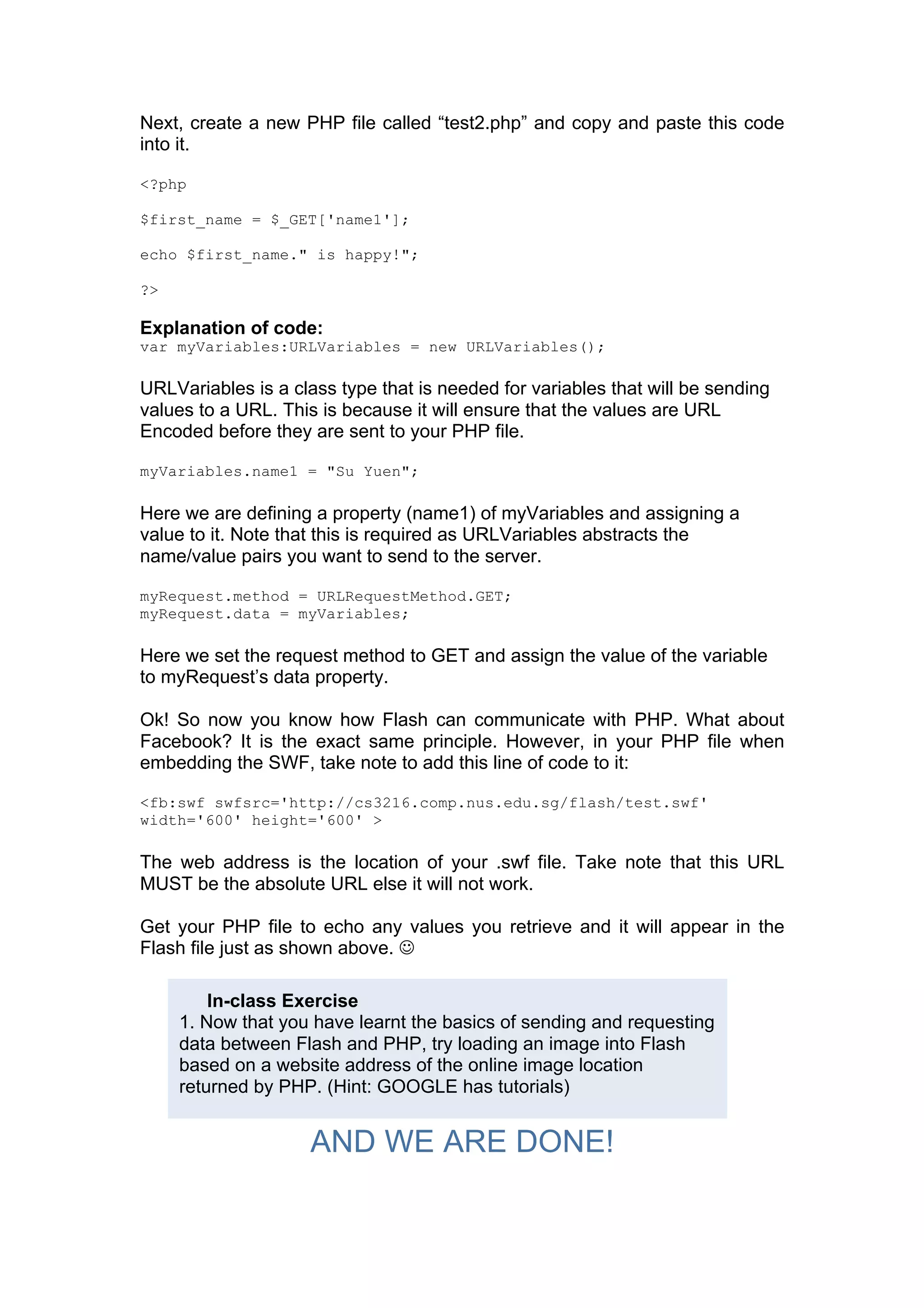 Quick Step by Step Flash Tutorial