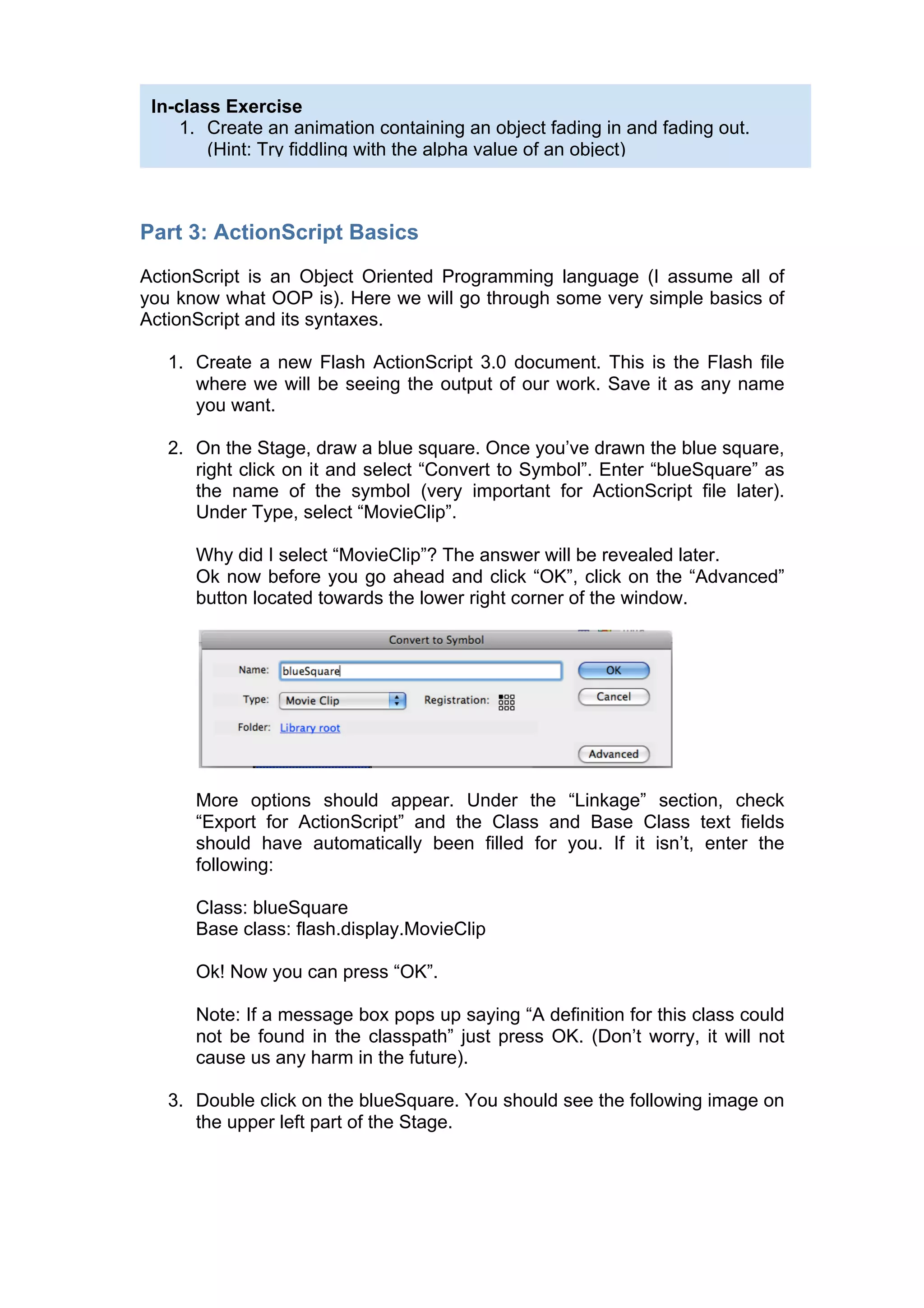 Quick Step by Step Flash Tutorial