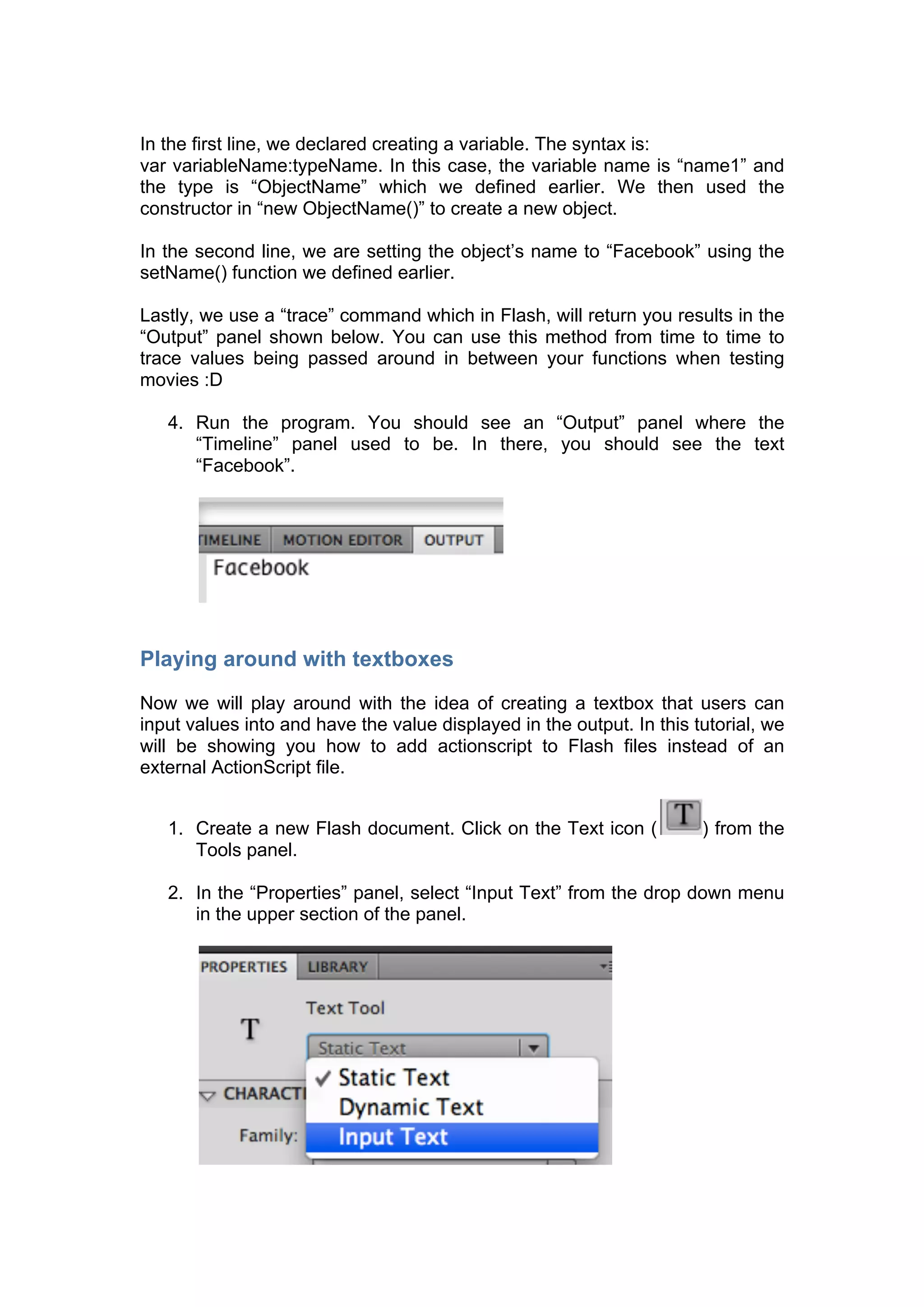 Quick Step by Step Flash Tutorial