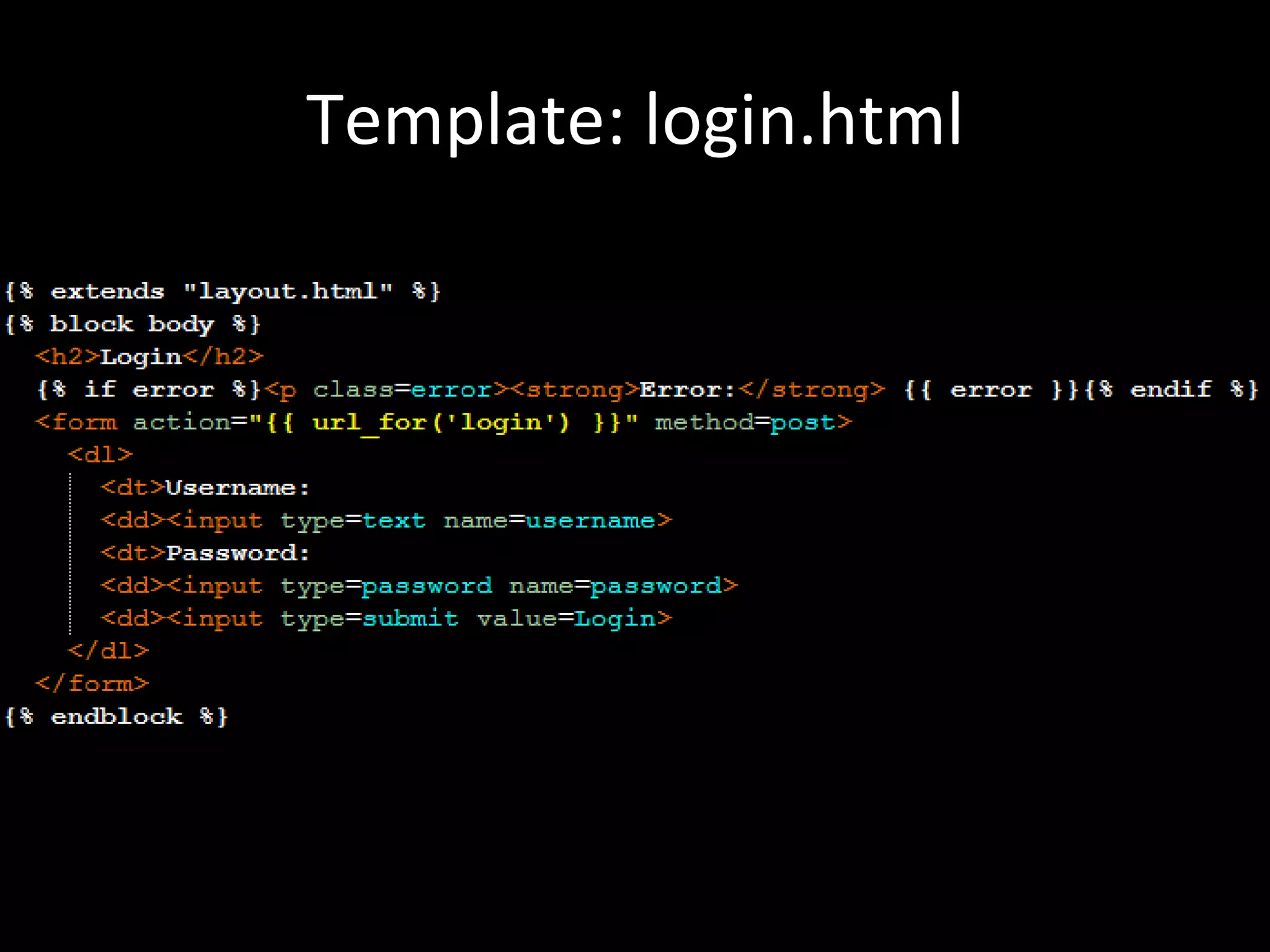 Template: login.html