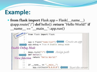 Flask | PPTX | Web Development | Internet