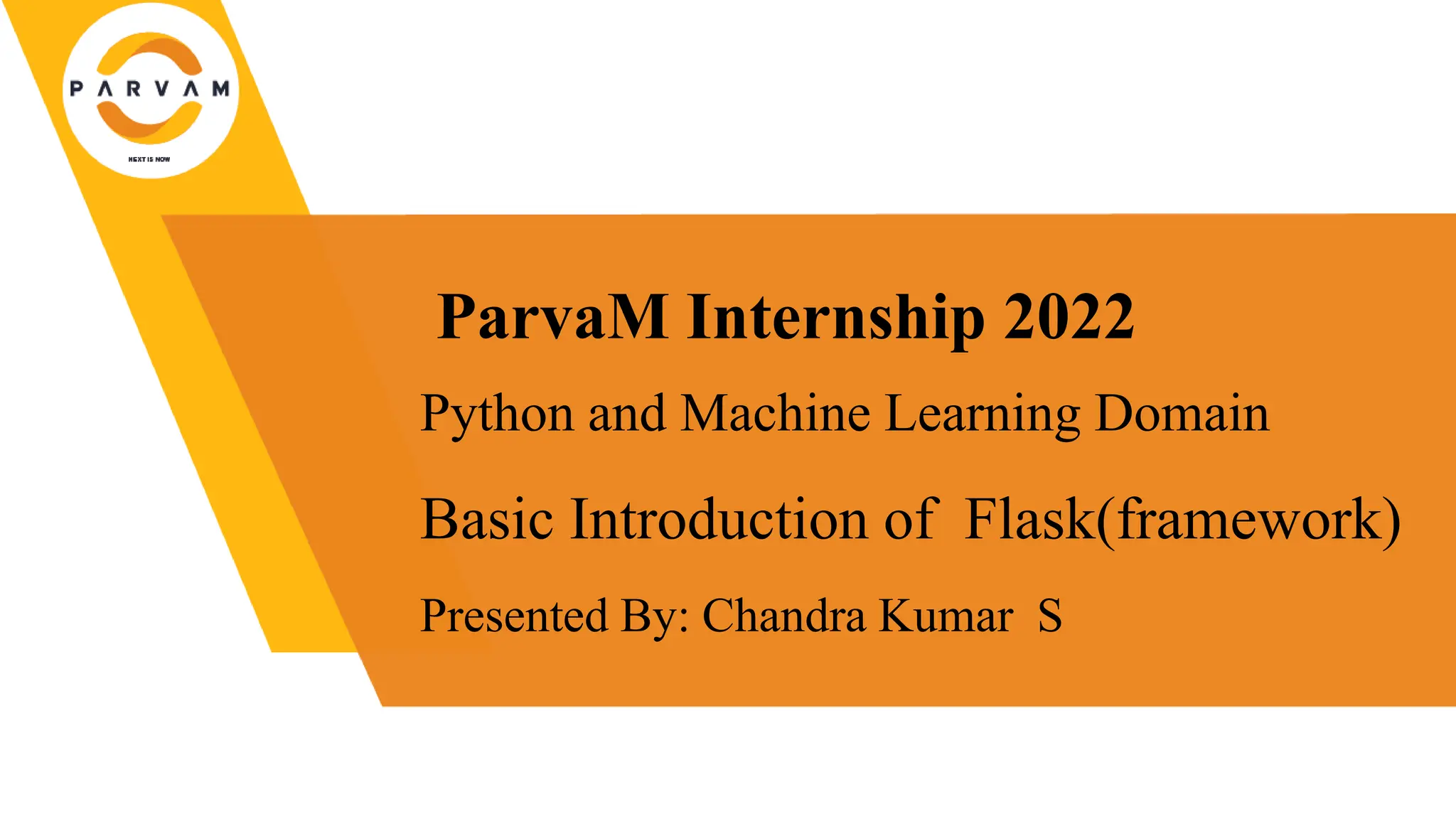 Crazy world of flask , how flash is changing the dynamics PPT