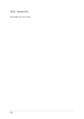 30.21 Version 0.1
First public preview release.
286
 