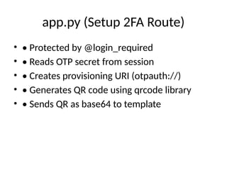 2fa Implementation Comprehensive Flask 2FA Implementation with QR Code and TOTP ...