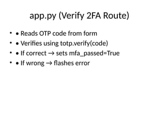 2fa Implementation Comprehensive Flask 2FA Implementation with QR Code and TOTP ...