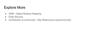 Flask and Angular: An approach to build robust platforms | PPT | Free ...