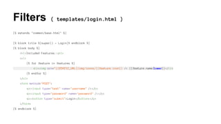 Jinja2 Templates - San Francisco Flask Meetup | PPT
