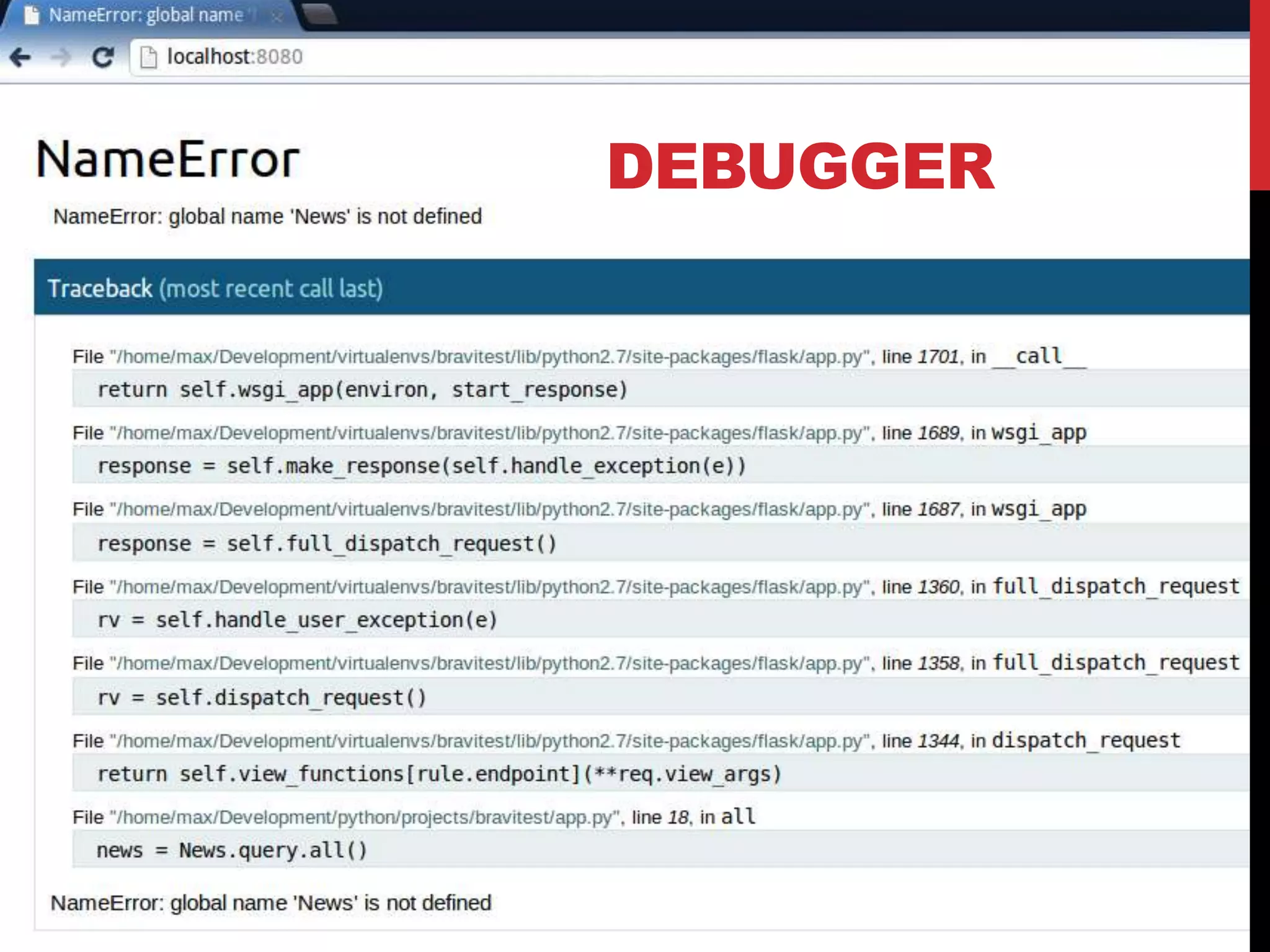 DEBUGGER
 