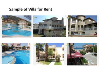 Sample of Villa for Rent
 