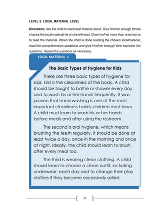 FLAT-ENGLISH reading materials elementary | PDF
