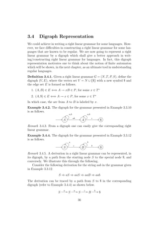 Digraph Automata FLAT Notes | PDF