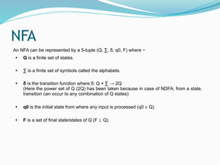 Ndfa Example Formal Languages and Automata Theory Unit 1 | PDF