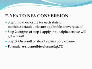 Nfa Formula Formal Languages and Automata Theory Unit 1 | PDF