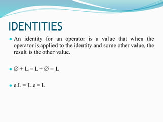 How To Draw Identity Operator Formal Languages and Automata Theory unit 2 | PDF