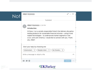 Copyright
DKParker, LLC
2019
Not
 