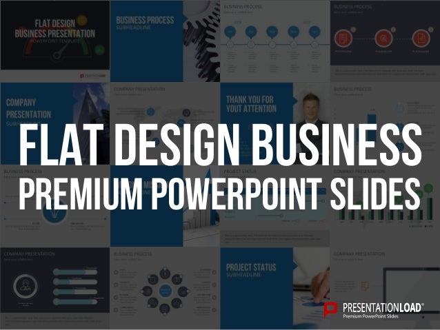 flat design business presentation