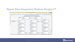 Report Data Integration Platform Designer™
Copyright © 2016 Syncfusion, Inc. All rights reserved.
 