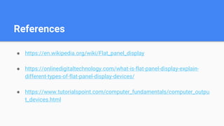 Flat panel display | PPTX