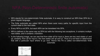DFA AND NFA