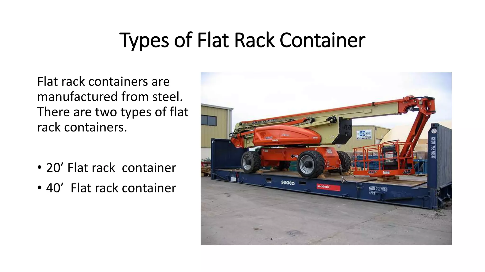 Flat rack container ppt | PPTX
