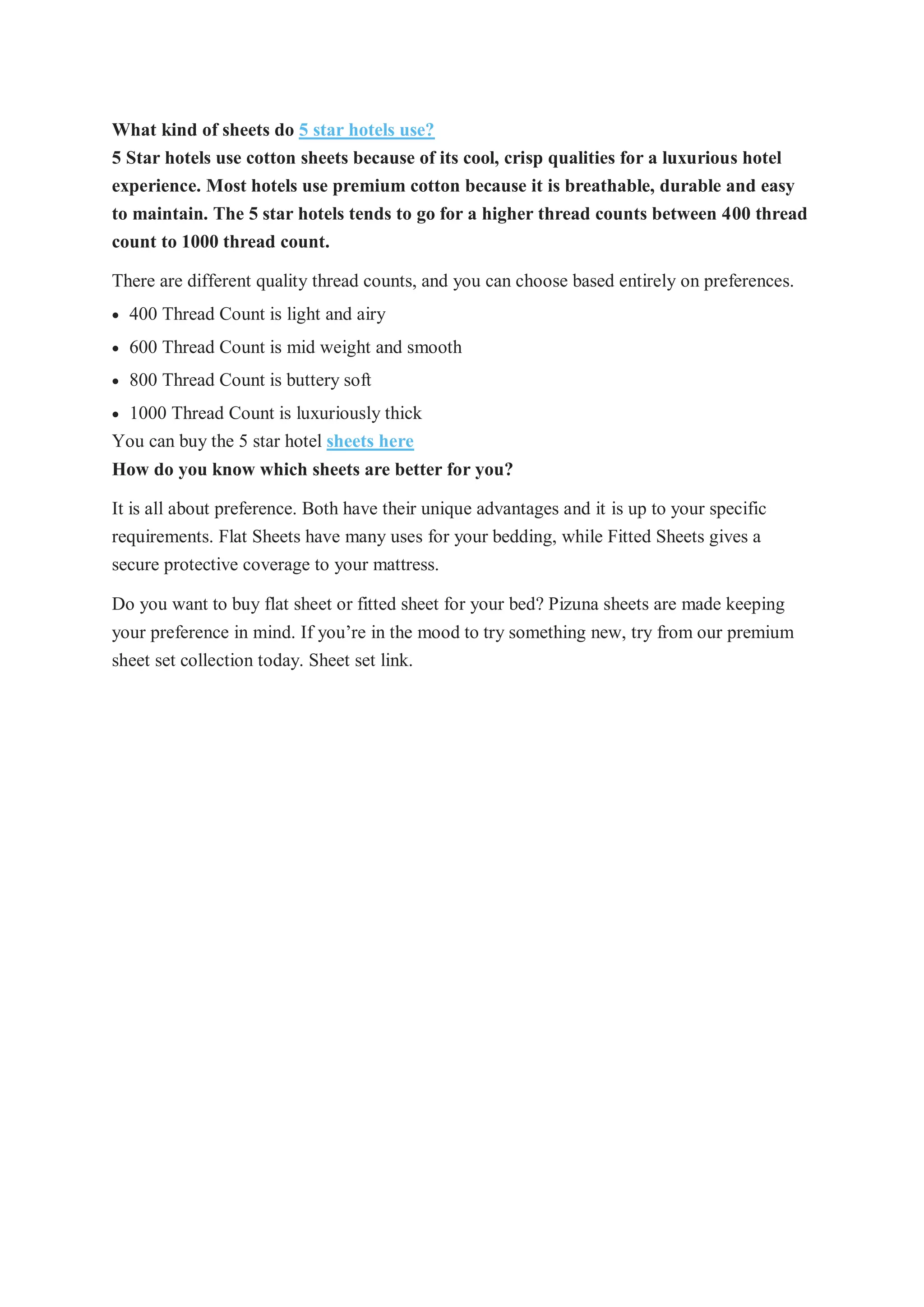 FLAT SHEET VS FITTED SHEET