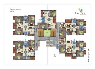 Typical Floor Plan
Block - A
N
 