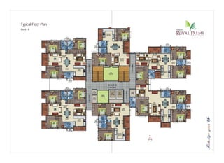 Typical Floor Plan
Block - B
N
 