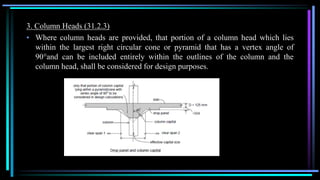 Column Rotation Drop Head Flat slab ppt | PPTX