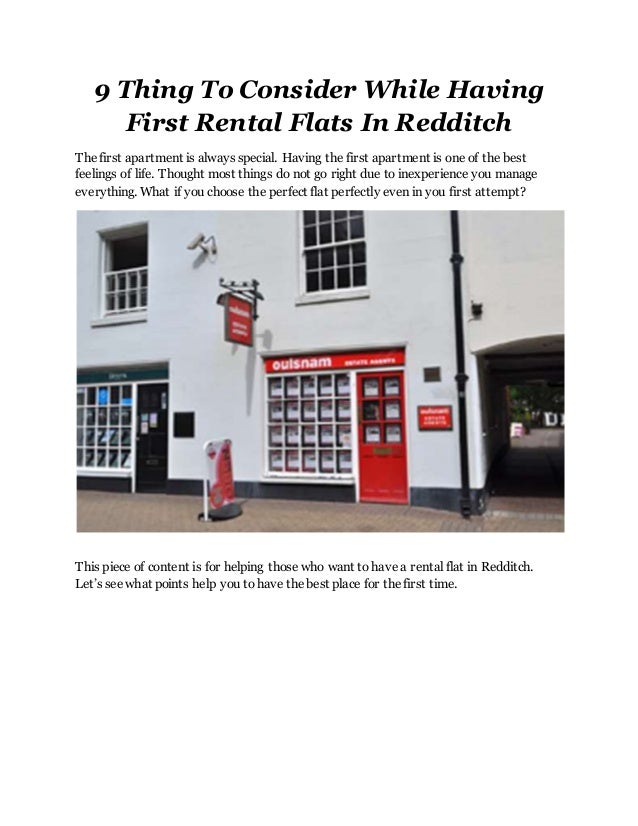 Flats, Houses To Rent Or Sale In Redditch Oulsnam