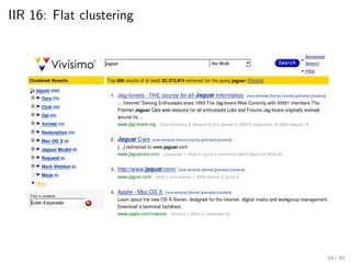 IIR 16: Flat clustering
54 / 60
 