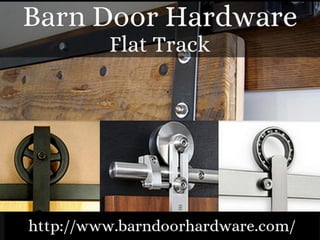 Flat Track Barn Door Hardware