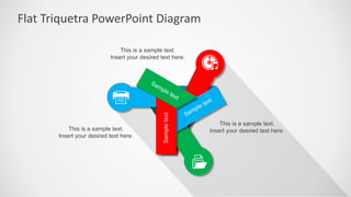 Flat Triquetra PowerPoint Diagram
This is a sample text.
Insert your desired text here.
Sample
text
This is a sample text.
Insert your desired text here.
This is a sample text.
Insert your desired text here.
 
