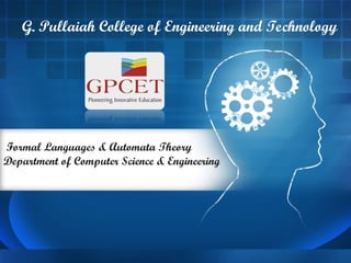 formal language and automata theory unit 2 | PPT