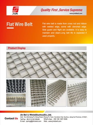 "
Quality First,ServiceSupreme
Product Display
』in Bei Li Metal(Suzhou)Co.,Ltd.
Contact Us
Add : No 430,Gang Pu Dong Road, Zhang Pu Town, Kunshan City, Suzhou, Jiang Su Province, 215321.
Tel/Fax: 86-512-50128446 What’s App : +86 138 1487 2506
E-mail : spring@jblmetal.com Web : www.jinblbelt.com
 