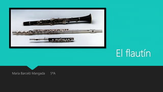 El flautín
María Barceló Mangada 5ºA
 