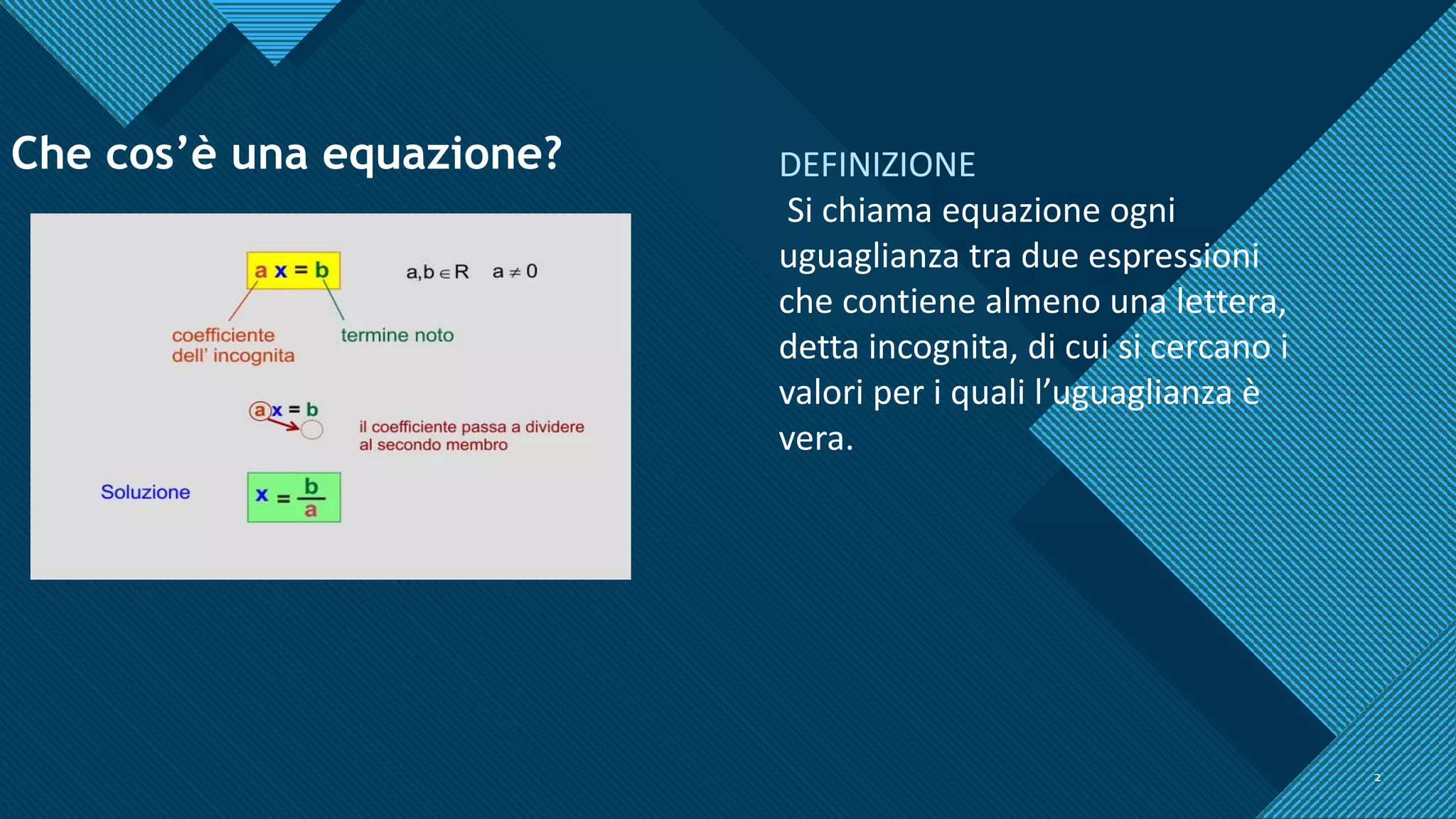 equazioni 1 grado | PPTX