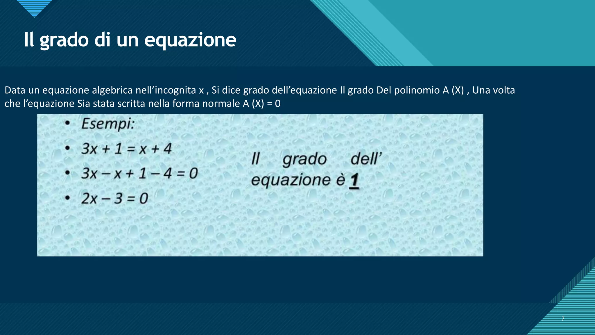 equazioni 1 grado | PPTX