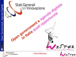 Flavia Marzano

Open Government, Agenda Digitale

 