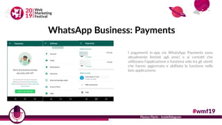 WhatsApp Business: Payments
Nome Cognome - Azienda
Flavius Florin - InsideTelegram
I pagamenti in-app via WhatsApp Payment...