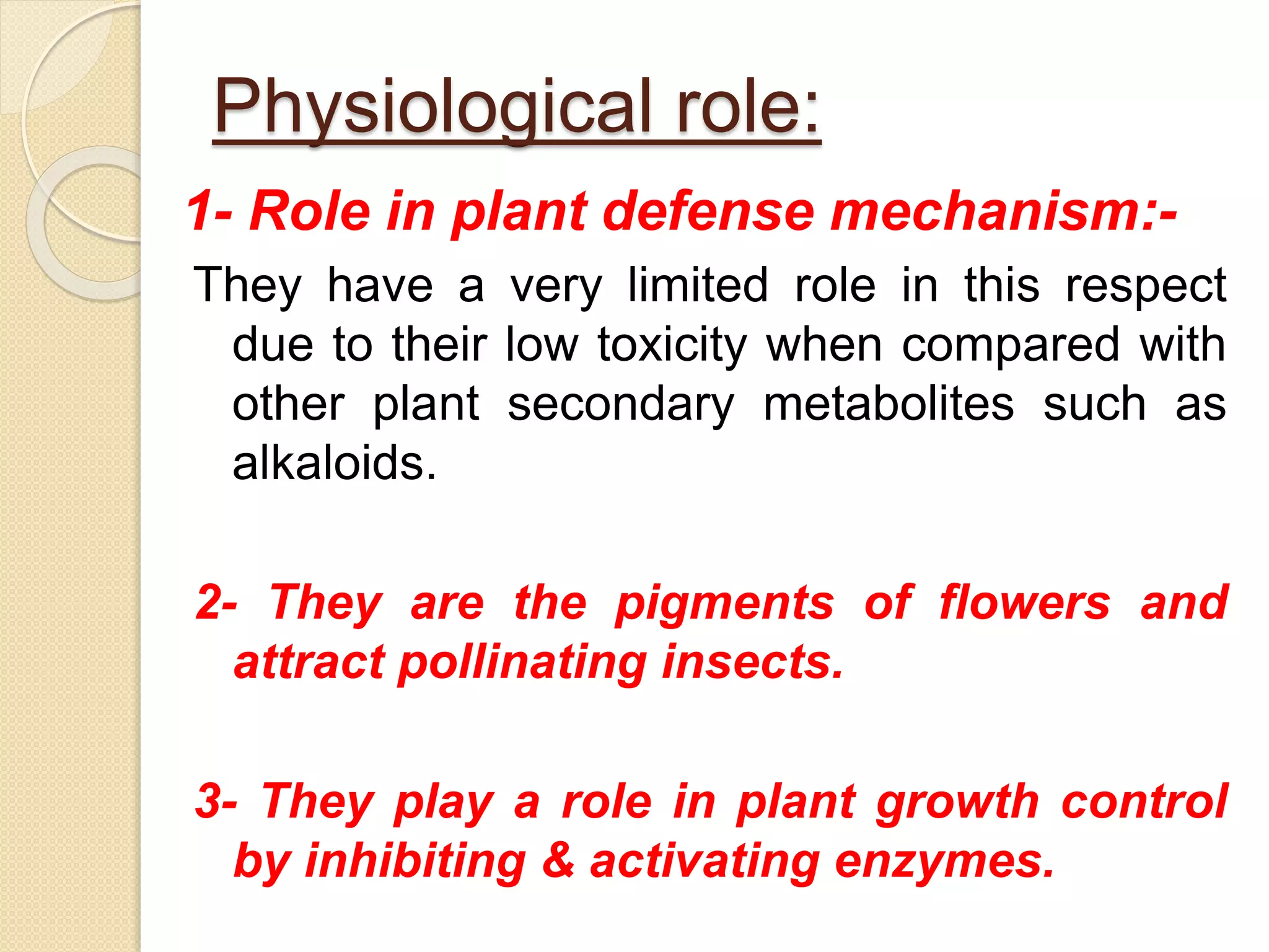 Flavonoids classification, isolation and identification