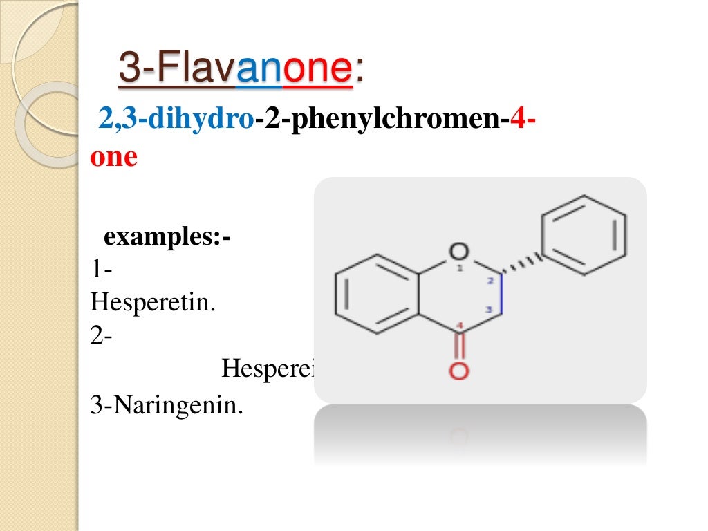 Flavonoids classification, isolation and identification