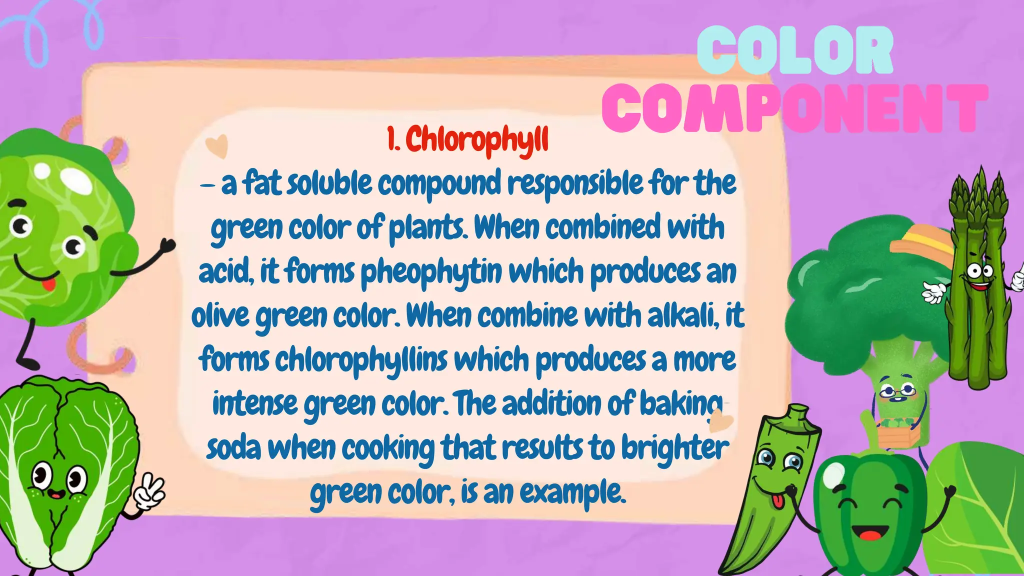 flavor & color components of Vegetables (version 2) (1).pptx