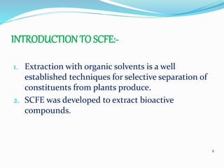 Scfe Extractor Flavor production By SCFE | PPTX