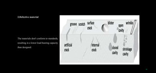 2.Defective material
The materials don't conform to standards,
resulting in a lower load bearing capacity
than designed.
16
 